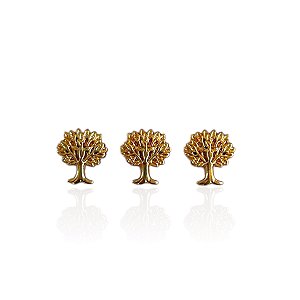 Pingente Folheado Ouro 18k Árvore da Vida Passante