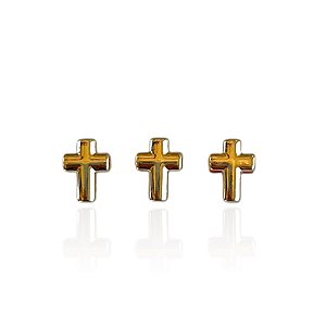 Pingente Folheado Ouro 18k Cruz Passante