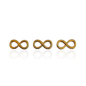 Pingente Folheado Ouro 18k Infinito Passante