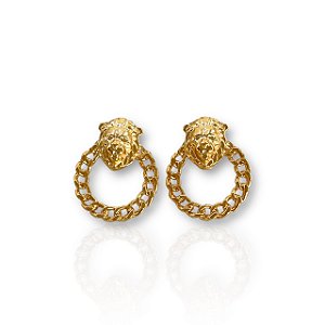Brinco Folheado Ouro 18k Grande