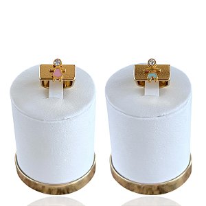 Anel Numeração Folheado Ouro 18k Filhos Strass