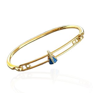 Bracelete Folheado Ouro 18k Passante Nossa Senhora