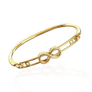 Bracelete Folheado Ouro 18k Passante Infinito
