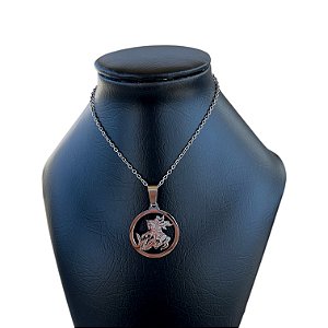 Corrente Masculina Aço Inoxidável Medalha São Jorge