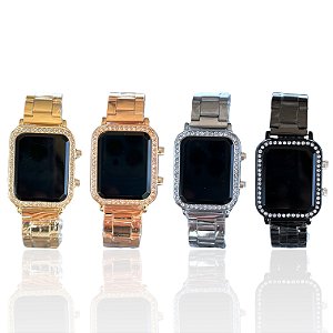 Relógio Aço Feminino Digital