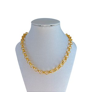 Corrente Folheada Ouro 18k Elos Português