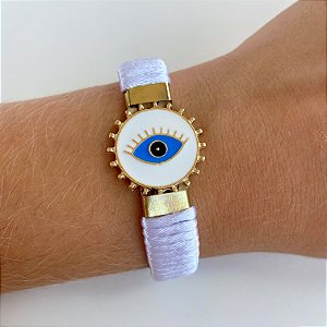Pulseira Candy Colors Olho Grego Redondo