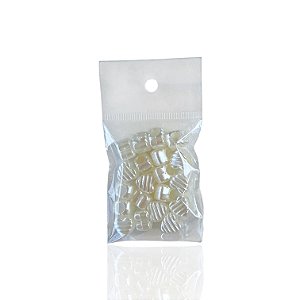 Kit 20 Pingentes Passante Coração Pérola