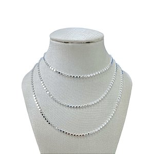 Colar Triplo Folheado Prata 925 Bolinhas