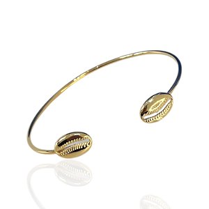 Bracelete Folheado Ouro 18k e Prata 925 Búzios