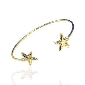 Bracelete Folheado Ouro 18k e Prata 925 Estrela