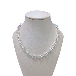 Colar Folheado Ouro 18k e Prata 925 Correntaria Elos Bolinhas Inspired Fina