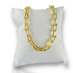 Pulseira Folheada Ouro 18k e Prata 925 Elos Bolinhas Fina