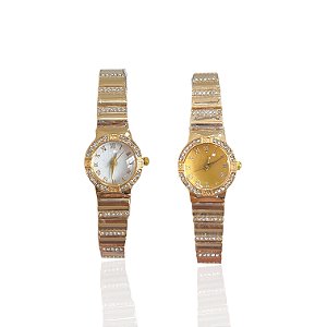 Relógio Aço Feminino Redondo Strass