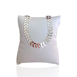 Pulseira Folheada Prata 925 Escamas Grossa