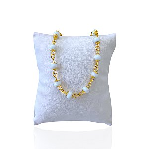 Pulseira Folheada Ouro 18k e Prata 925 Cristais