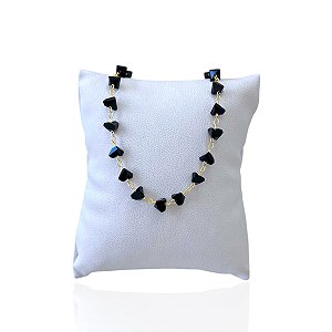 Pulseira Folheada Ouro 18k e Prata 925 Cristais