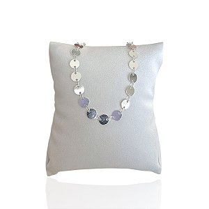 Pulseira Folheada Prata 925 Discos