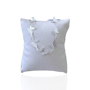 Pulseira Folheada Prata 925 Borboletas Trabalhada