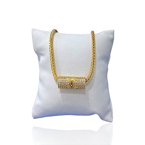 Pulseira Folheada Ouro 18k e Prata 925 Inspired Cravejado