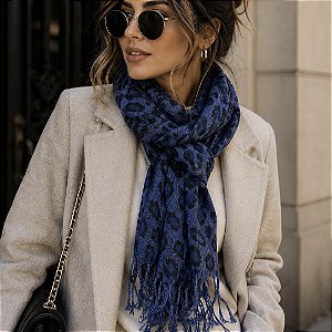 Lenço Cachecol Estampado Oncinha