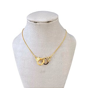 Colar Folheado Ouro 18k e Prata 925 Algema