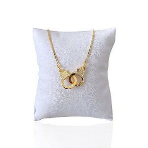 Pulseira Folheada Ouro 18k e Prata 925 Algema