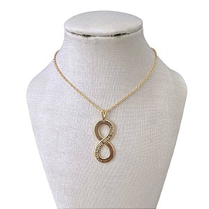 Colar Folheado Ouro 18k Infinito