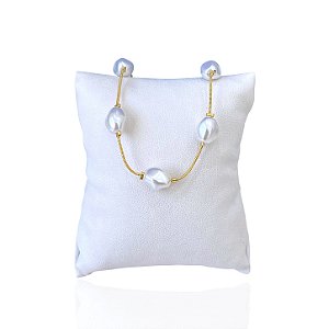 Pulseira Folheada Ouro 18k Pérolas