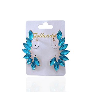 Brincos Folheado Ouro 18k e Prata 925 Ear Cuff Navetes