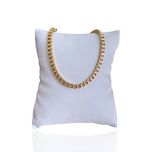 Pulseira Folheada Ouro 18k Veneza Quadrada