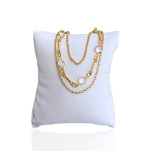 Pulseira Folheada Ouro 18k Tripla Ponto de Luz