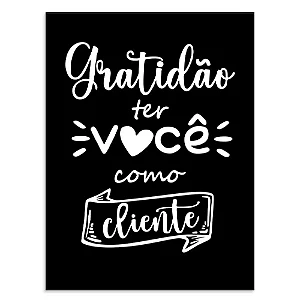 Cartão Agradecimento 50 und