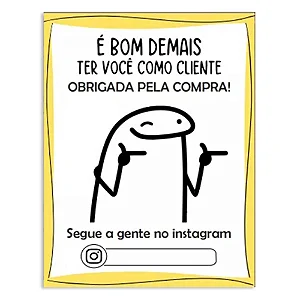 Cartão Agradecimento 50 und