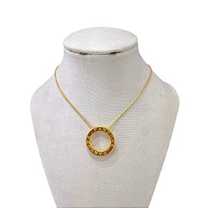Colar Folheado Ouro 18k Mandala Inspired