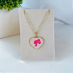 Colar Folheado Ouro 18k Barbie