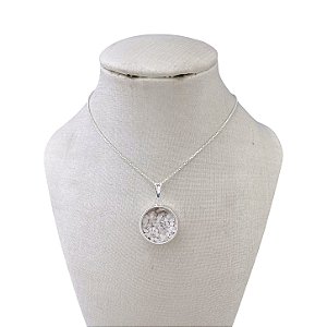 Colar Folheado Ouro 18k e Prata 925 Cápsula Sal Grosso