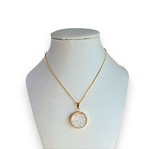 Colar Folheado Ouro 18k Cápsula Sal Grosso