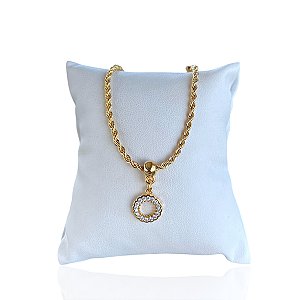 Pulseira Folheada Ouro 18k Cordão Baiano Mandala