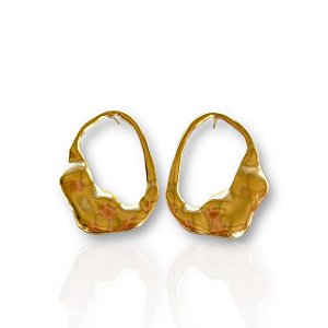 Brinco Folheado Ouro 18k Grande