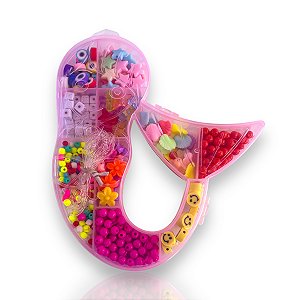 Kit Miçangas para Montagem Infantil Sereia