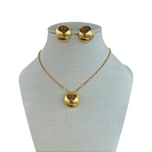 Conjunto Folheado Ouro 18k Chapeado