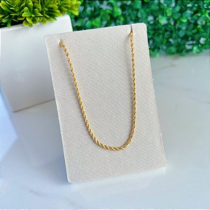 Colar Folheado Ouro 18k Cordão Baiano Fino