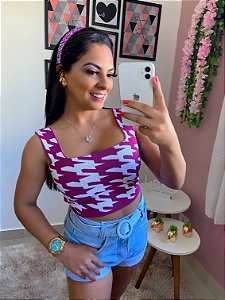 Cropped Modal Tricô