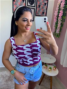 Cropped Modal Tricô