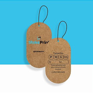 TAG KRAFT PARA ROUPA PERSONALIZADA 4,8x8,5cm 10P6