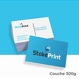CARTÕES DE VISITA COM SUA MARCA COUCHE 300G 9x5cm
