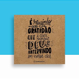 CARTÕES PERSONALIZADOS DE AGRADECIMENTO COM SUA MARCA KRAFT 9,5x8,5CM