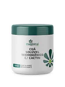 Chá Solúvel Termogênico c/ Cactin - Sabor ABACAXI - Pote 100g