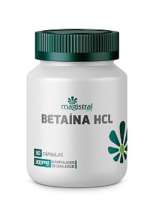 Betaína HCL 300mg 90 cápsulas